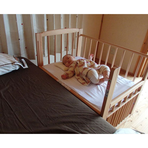 サワベビー 日本製添い寝ミニベッド L型プチベリー ナチュラル 澤田