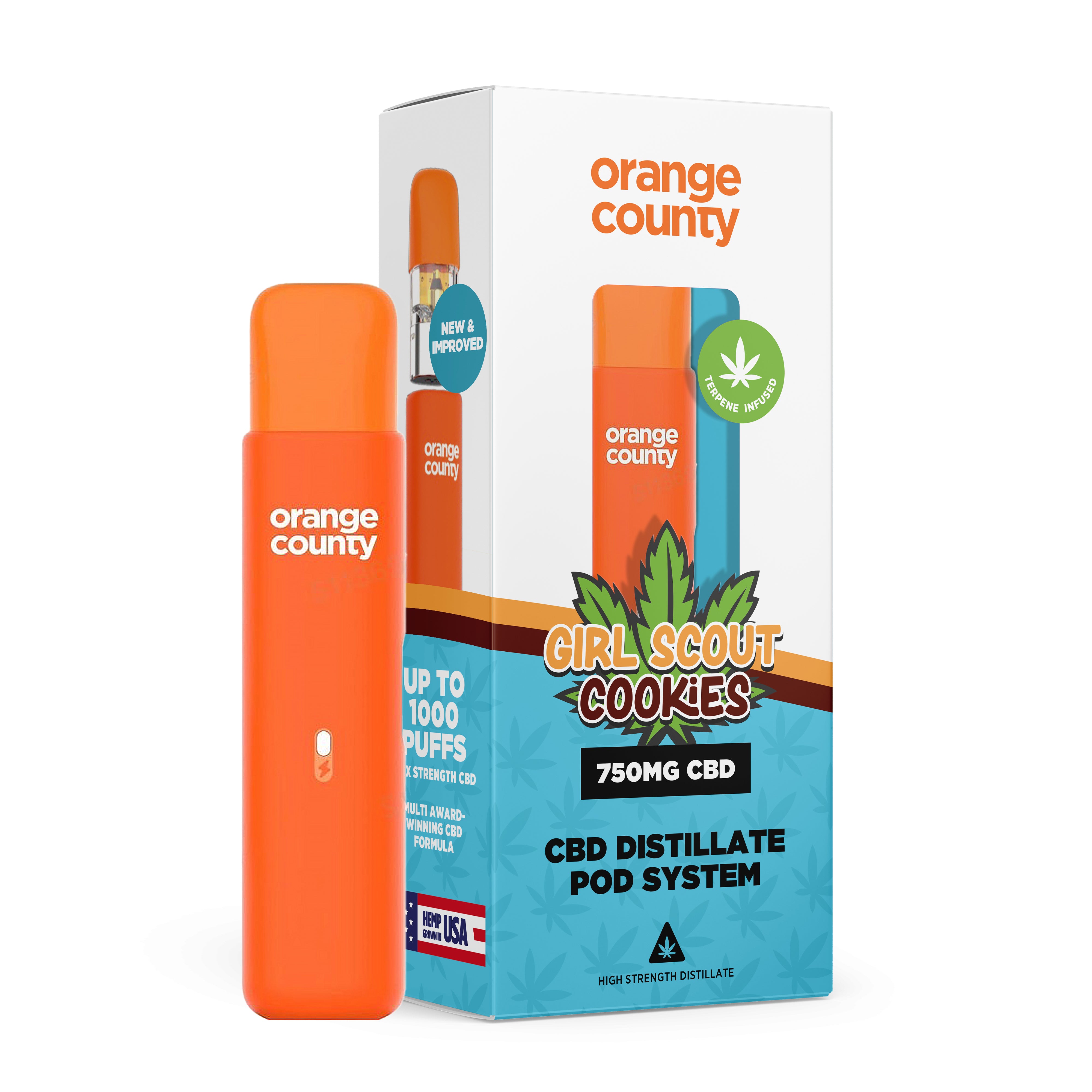 Girl Scout Cookies 1ml rechargeable CBD Vape Pen - (750mg