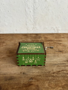 個人宅配送不可】木製ｵﾙｺﾞｰﾙ 手巻き ﾚｯﾄﾞ: クリスマス雑貨 ｜ YDM