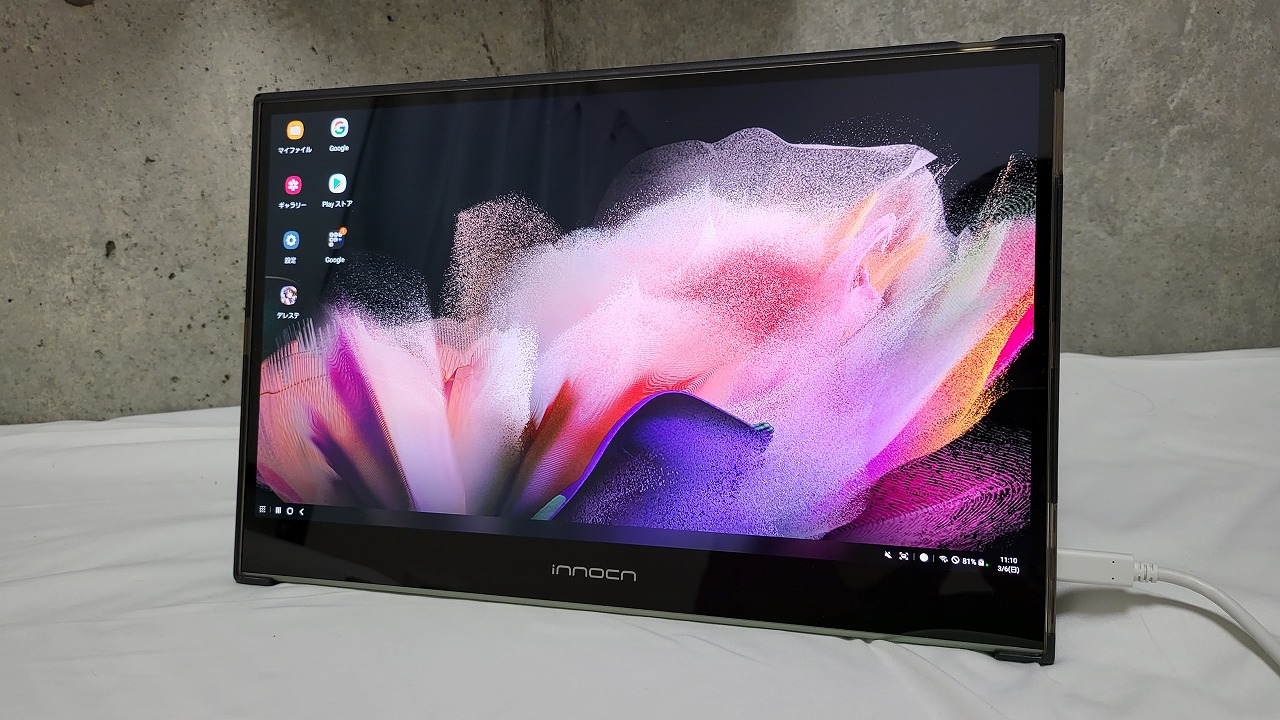 Innocn 4K OLEDのモバイルモニター レビュー：4K/OLED/DCI-P3でタッチ
