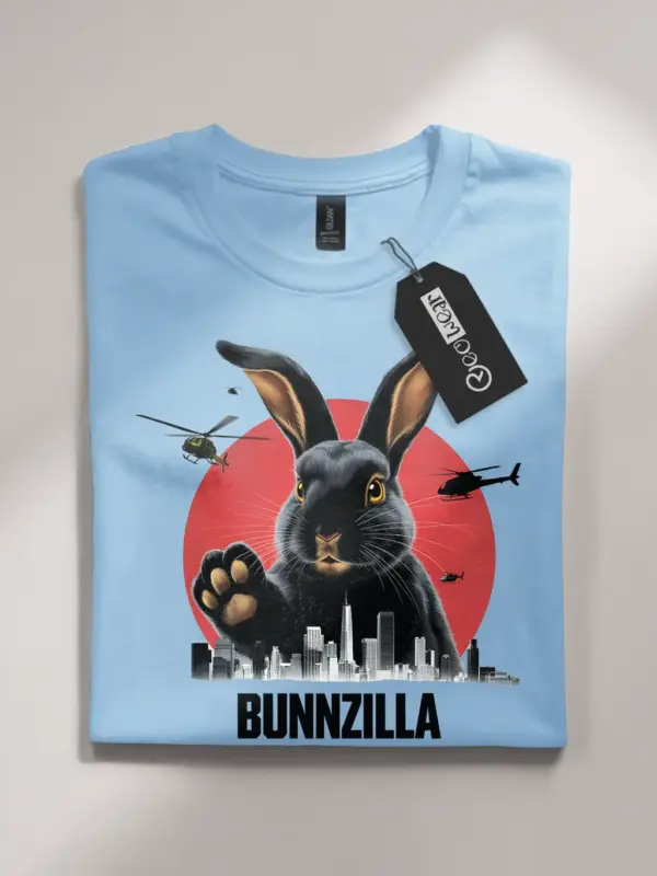 Bunnzilla Bunny Funny Rabbit Shirt Cute Giant Bunnyzilla Tee