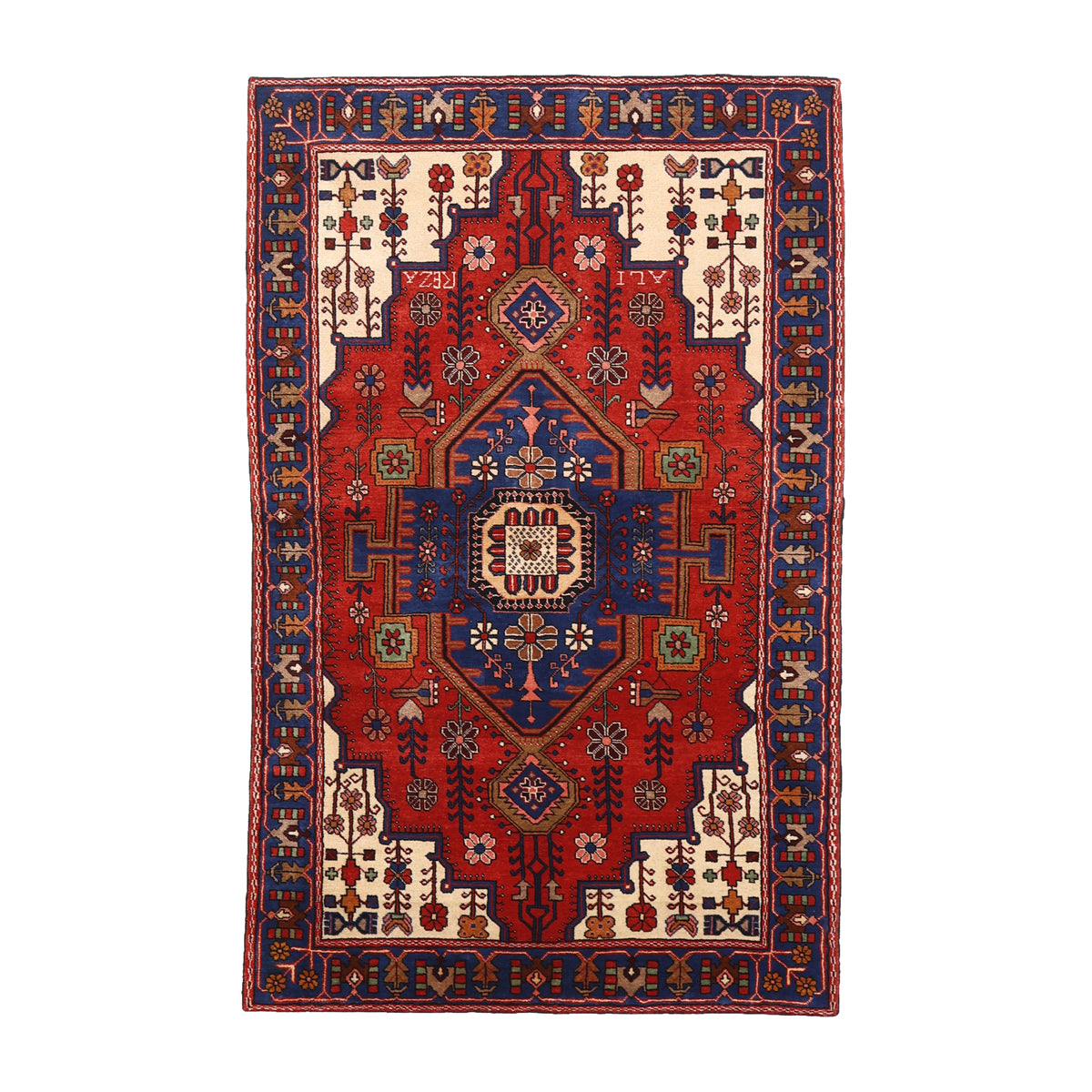 ペルシャ絨毯 (ナハーバンド) 216×137cm（FL-70156） – ギャッベ