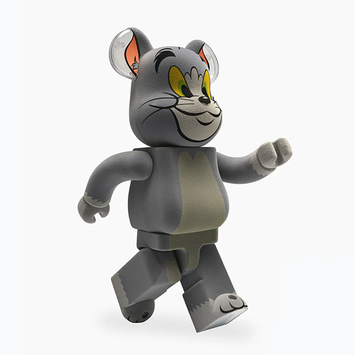 TOM & JERRY - TOM FLOCKY BEARBRICK 1000% Original Medicom Bearbricks