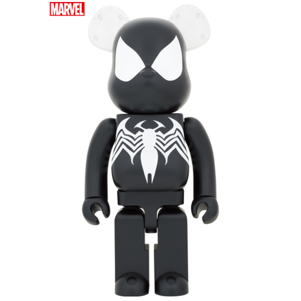 BE@RBRICK SPIDER-MAN BLACK COSTUME 1000％ Original Medicom Bearbricks
