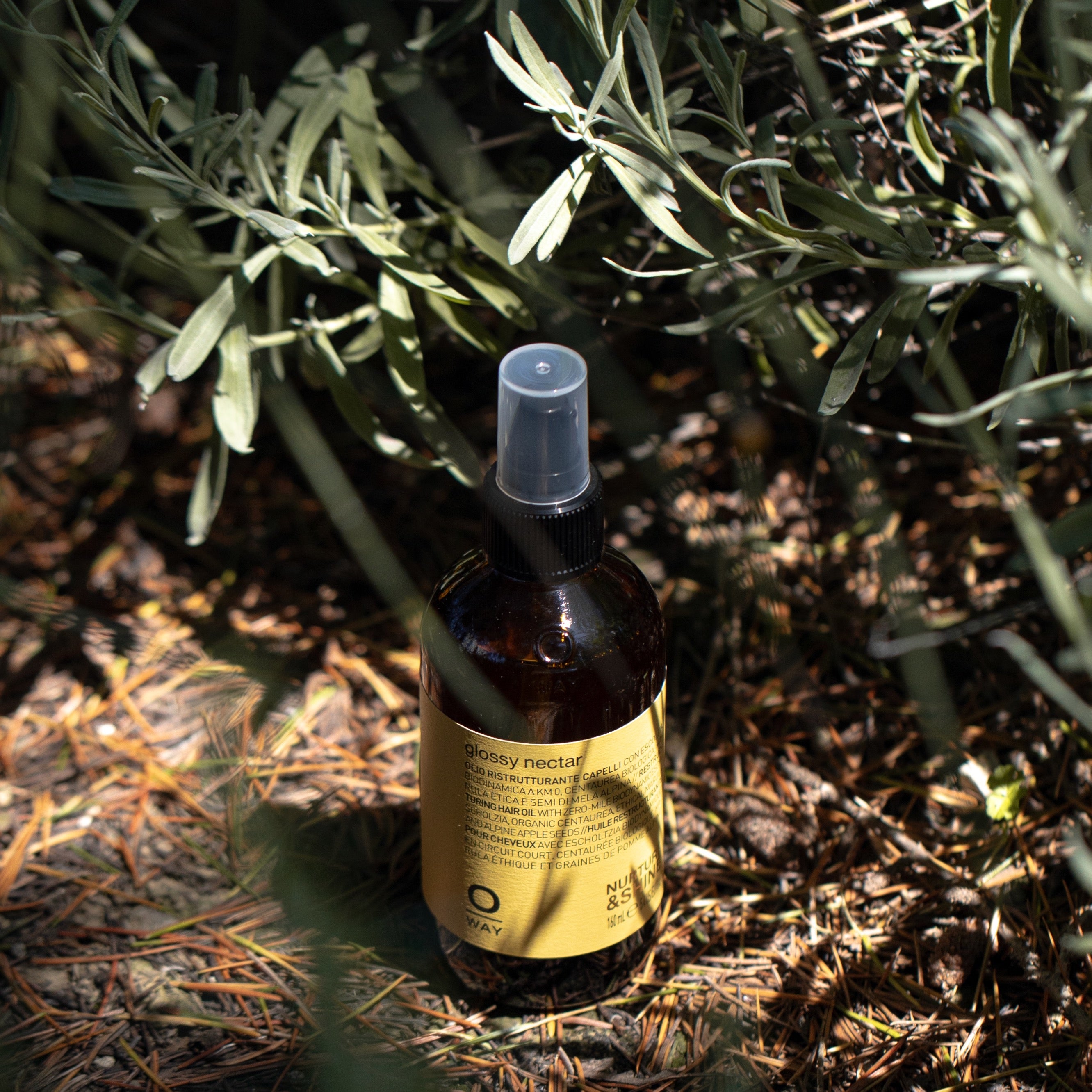 glossy nectar: restructuring hair oil 160ml | OWAY