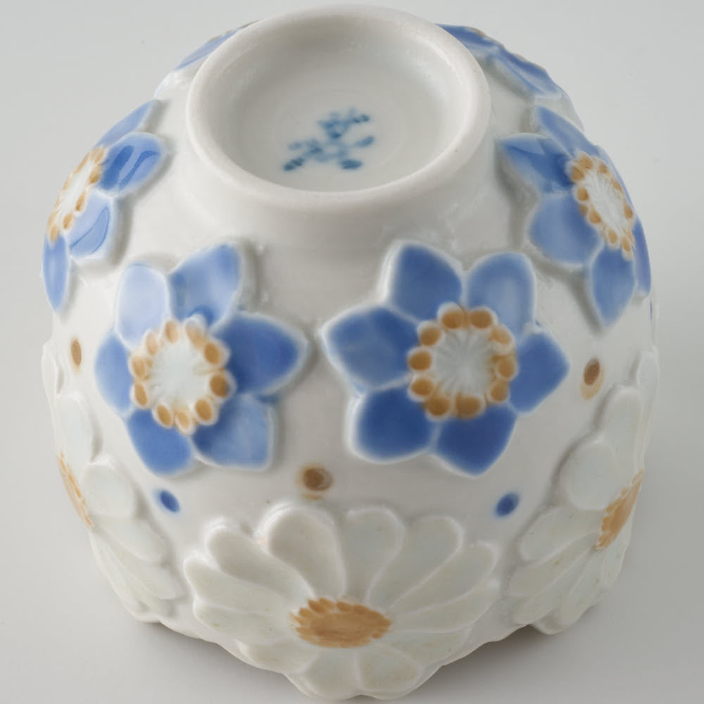 作家 森本静花 貼花文 蛍手輪花酒器 ¥13,200 大人の焼き物