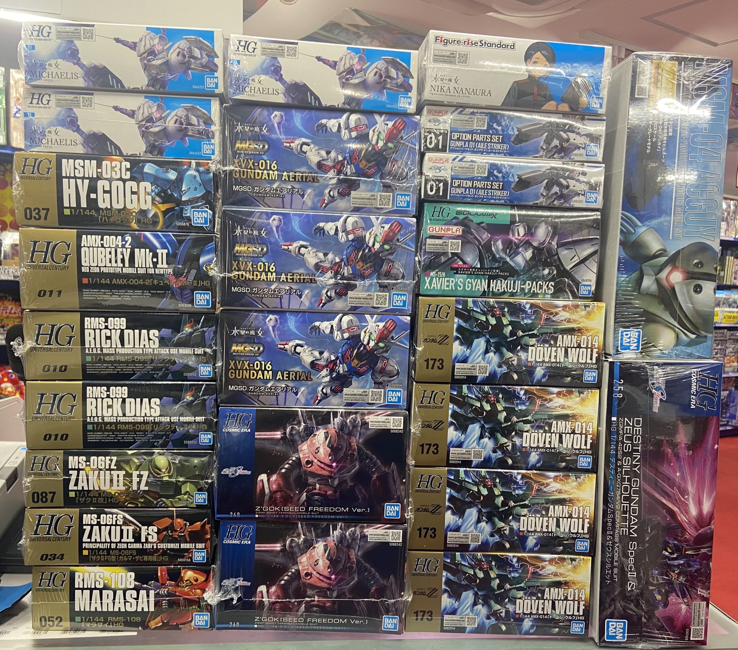 HGドーベンウルフやMGSDエアリアルやゼウスシルエット！人気のガンプラ