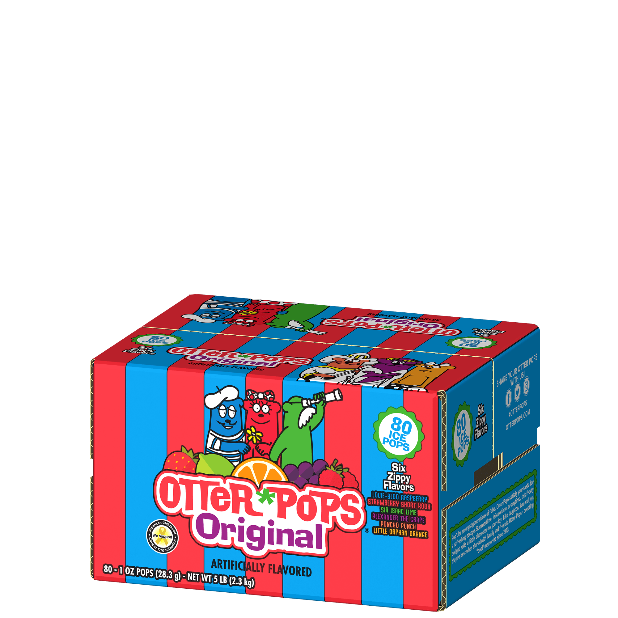 Ice Pops in Original Flavors - 80 ct/ 1 oz. | Otter Pops