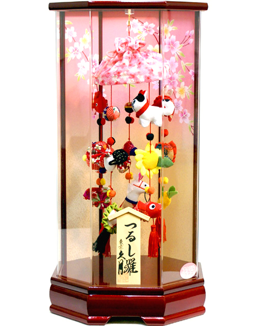雛人形 久月作 吊るし雛 ケース飾り（TKH-1） ひな人形,さげもん