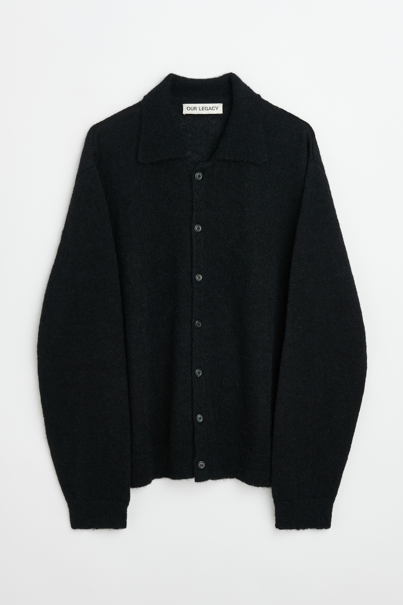 Our Legacy - Evening Polo Black Fuzzy Alpaca