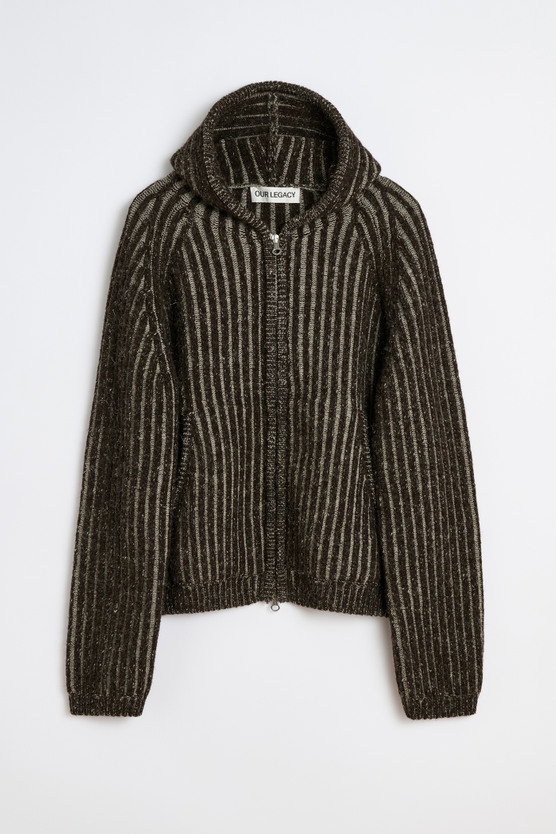 Our Legacy - Level Hood Vanise Brown Stripe Isels Wool