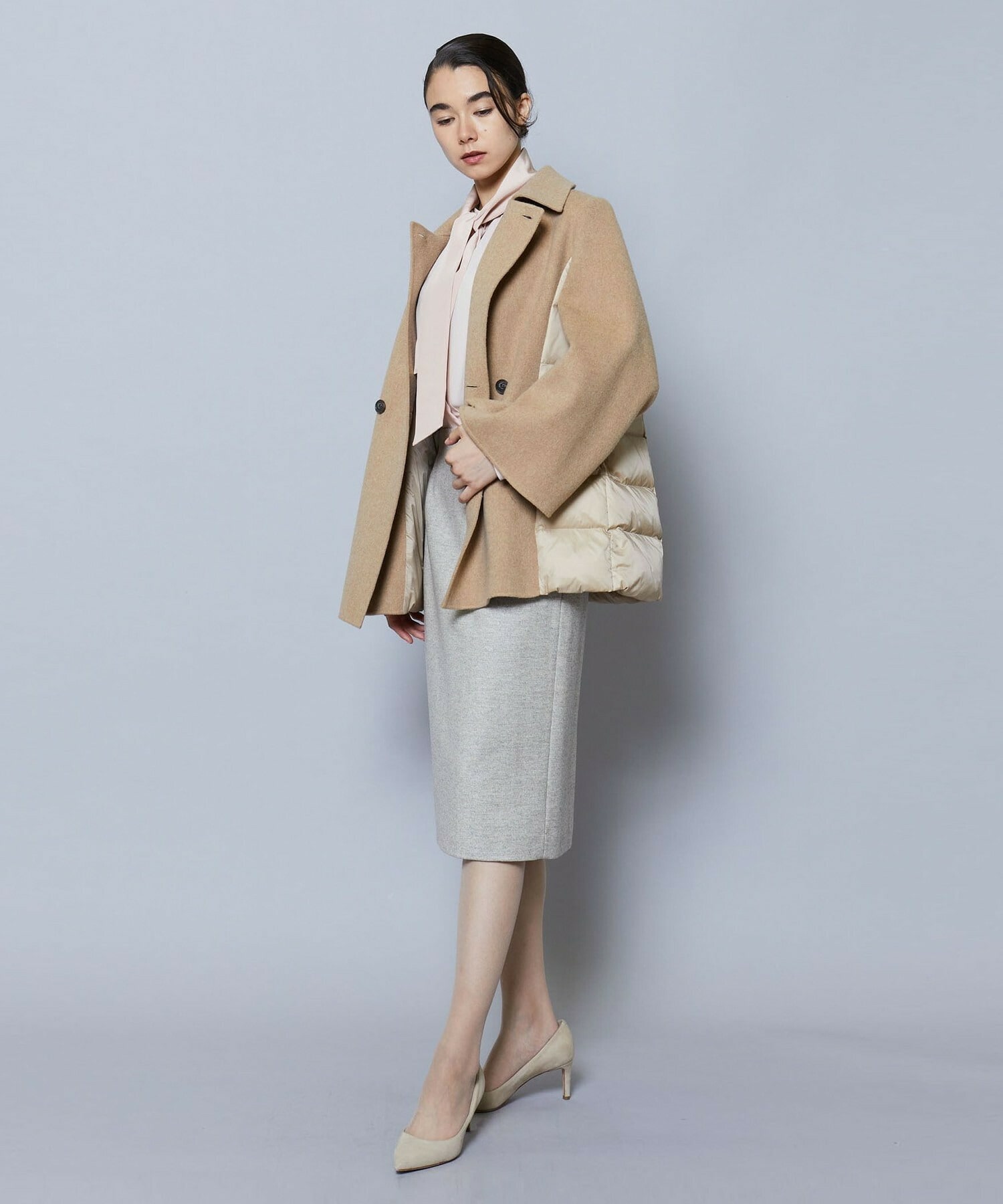 ウールリバーダウンショートコート】｜【wb(ダブルビー)】｜BIGI