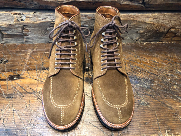 Alden x O & D Split-Toe Boot in Snuff Suede with Commando Sole