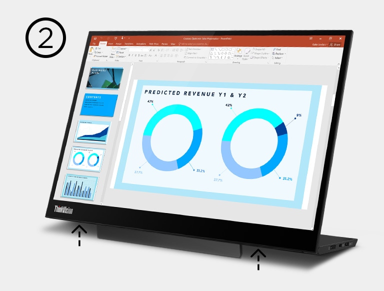 ThinkVision M14d(14型モバイル/2240×1400/IPS/USB-C) | 63AAUAR6JP