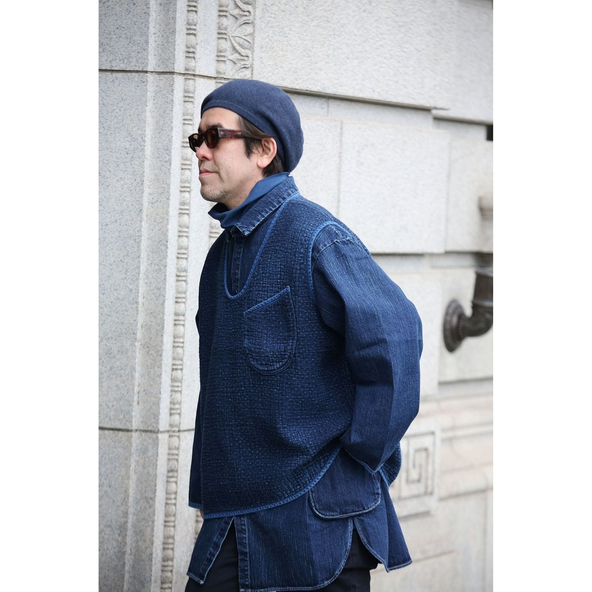 NEW SASHIKO PULLOVER VEST – CLASSIC GENTLEMAN PORTER CLASSIC TOKYO