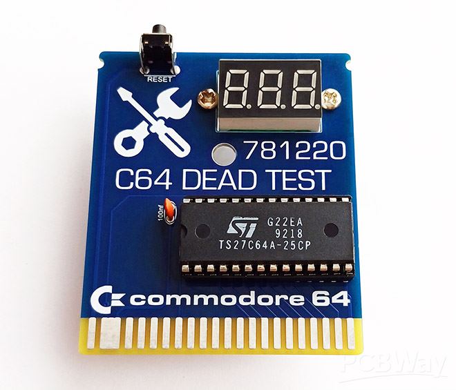 DIY) COMMODORE 64 DEAD-TEST (781220) DIAGNOSTIC CARTRIDGE - Share