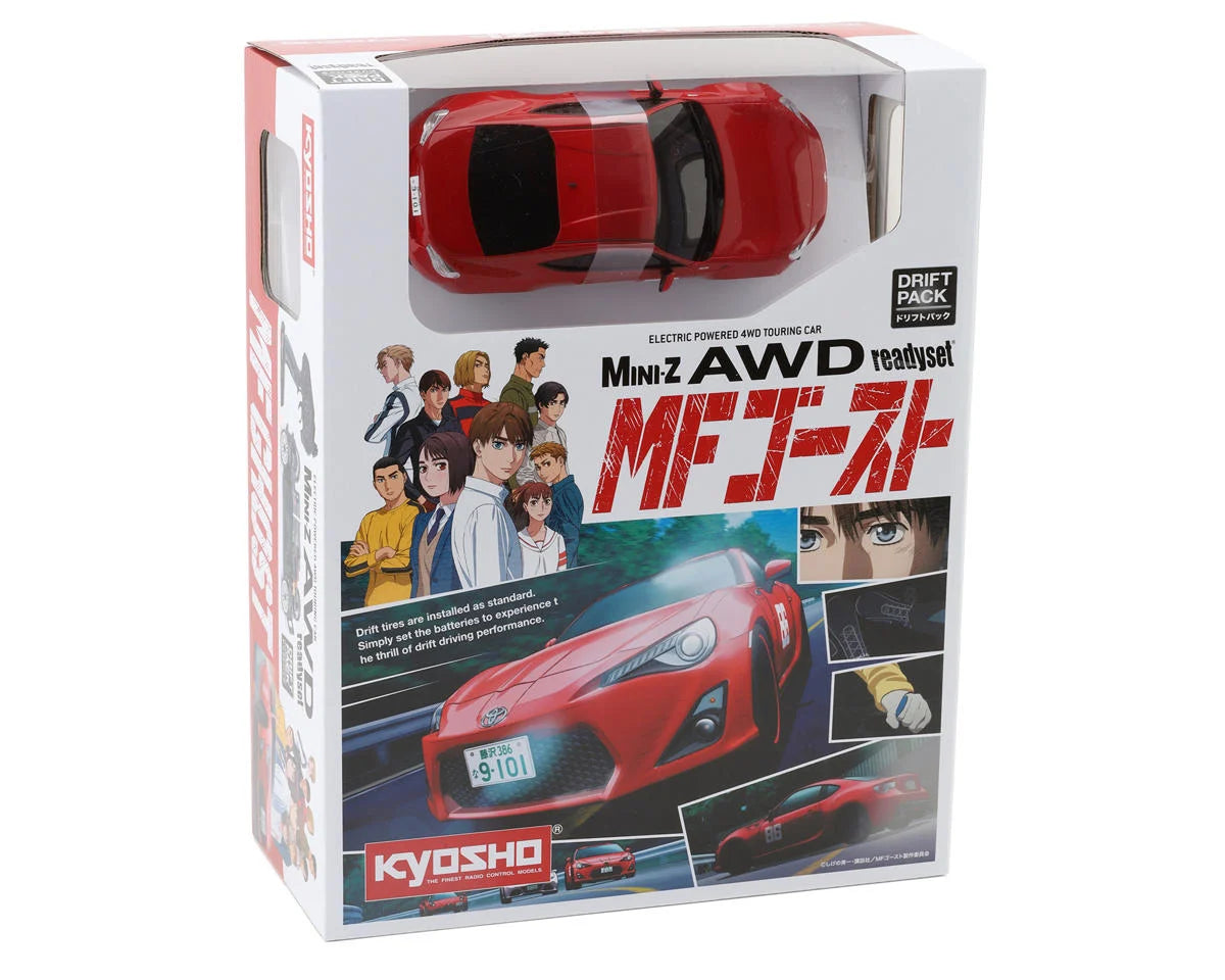 Kyosho MA-020 Mini-Z AWD Readyet with Toyota 86 MF GHOST Body (Red)