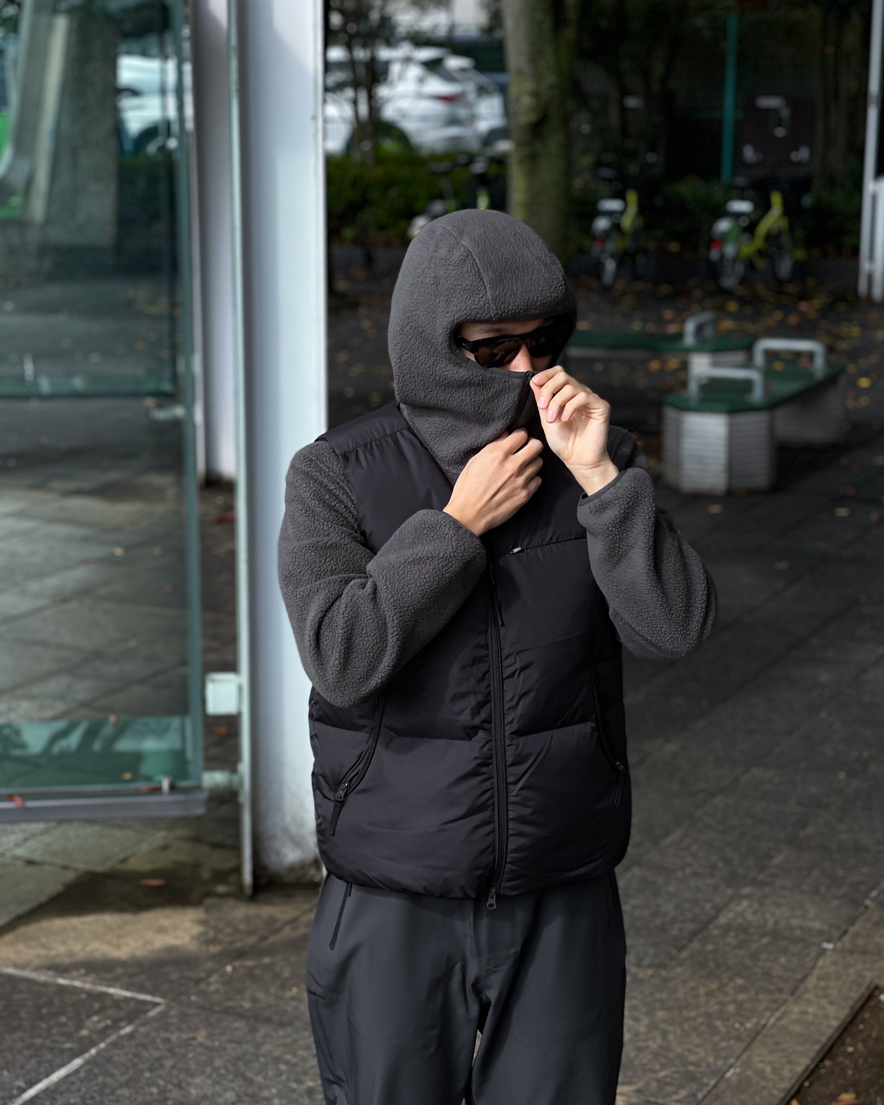 HIKING PATROL】ELEMENT DOWN VEST - CHARCOAL BLACK