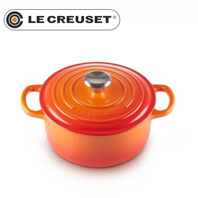 ル・クルーゼ 】鋳物ホーロー鍋 シグニチャー ココット・ロンド 20cm