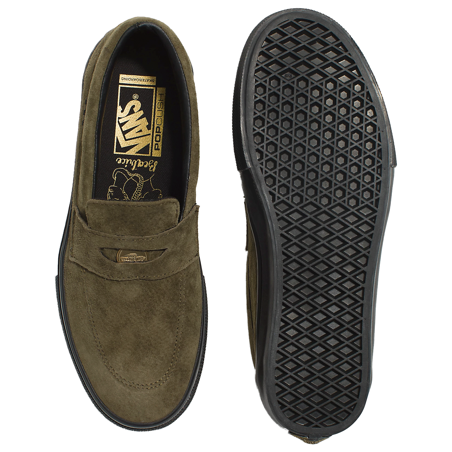 Vans Men's Skate Style 53 Shoe Dark Olive – Pacific Boarder