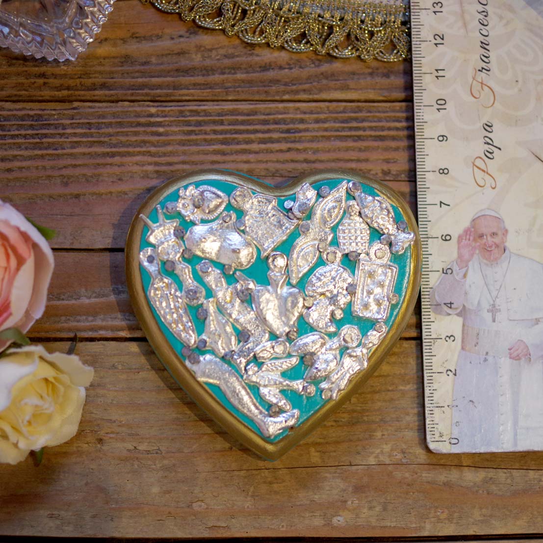 ミラグロチャーム☆ハート壁掛け【8.5cm】A