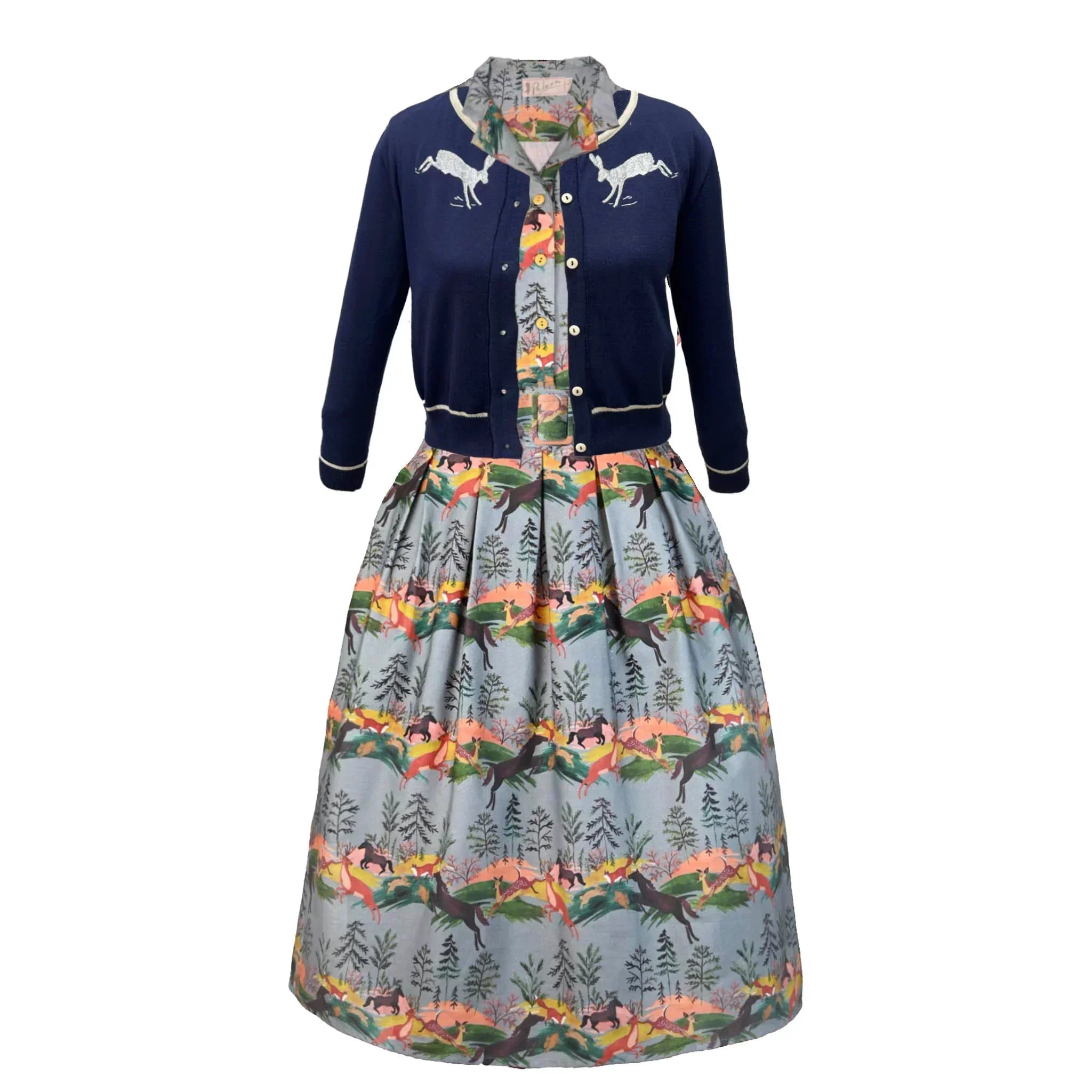 classic cardigan/hare/navy – PALAVA japan