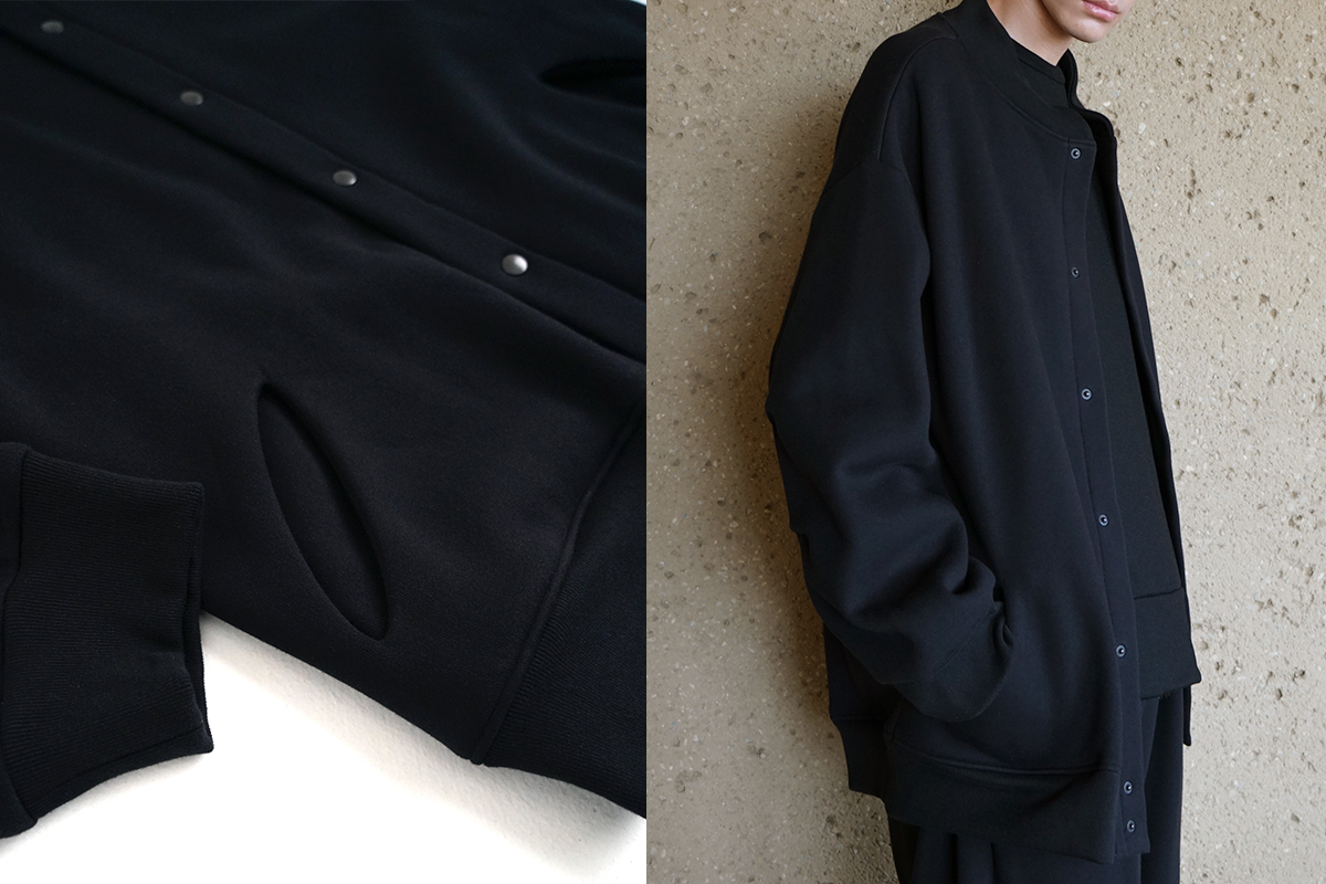 VU ヴウ home&miles sweat stadium blouson［BLACK] スエット