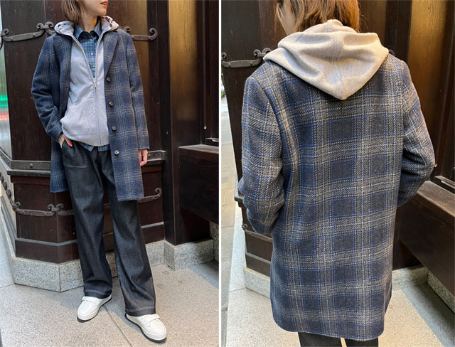 Mademoiselle NONNON『バスケットツィード タータンチェック テーラー