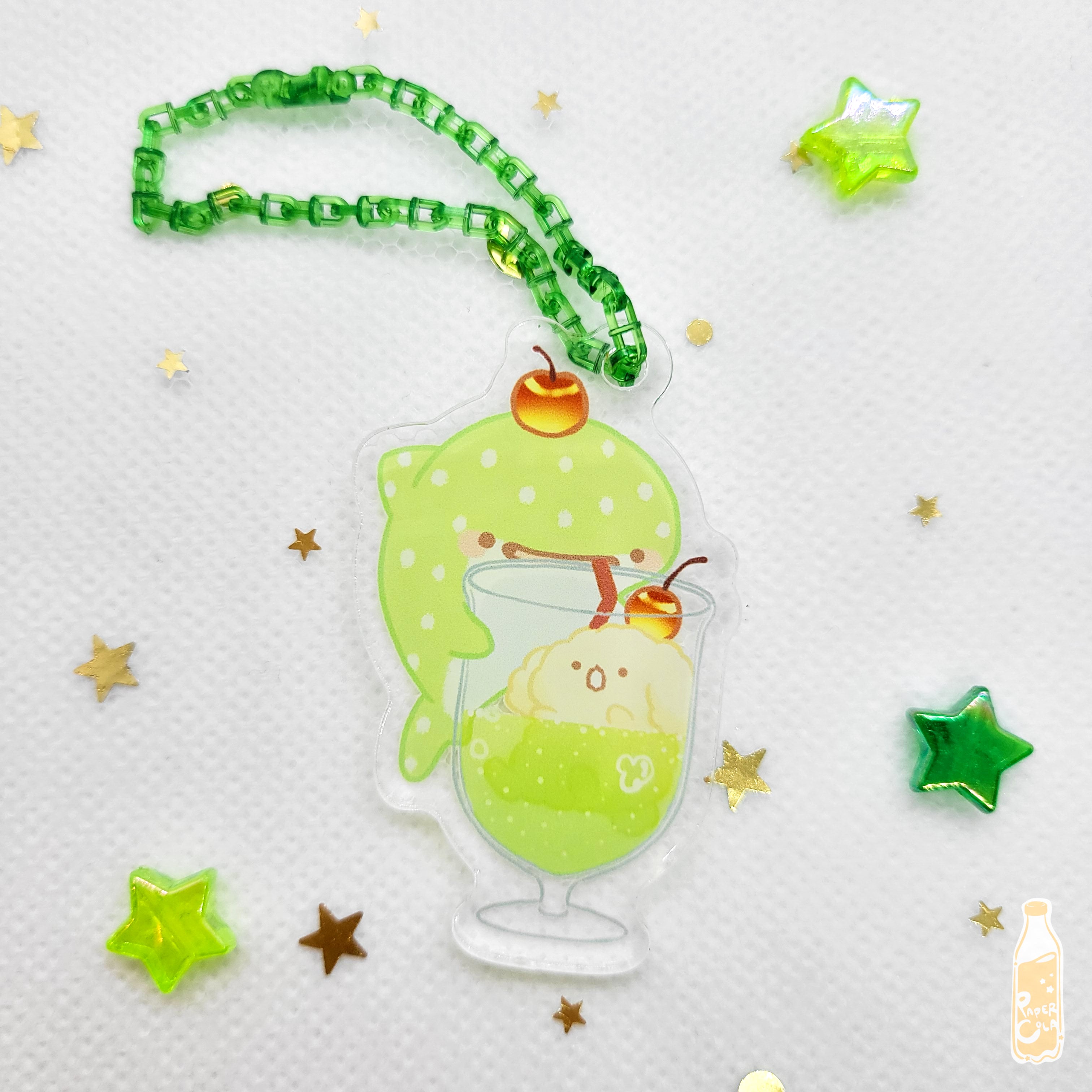Cream Soda Party Acrylic Keychain – Paper Cola