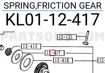 FRICTION GEAR SPRG KLY112417A | Mazda Parts | PartSouq