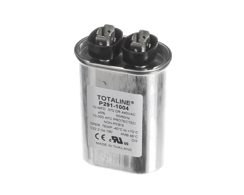 Carrier HVAC P291-1004 Capacitor, Run, Oval, 370/440 Volt, 10 MFD