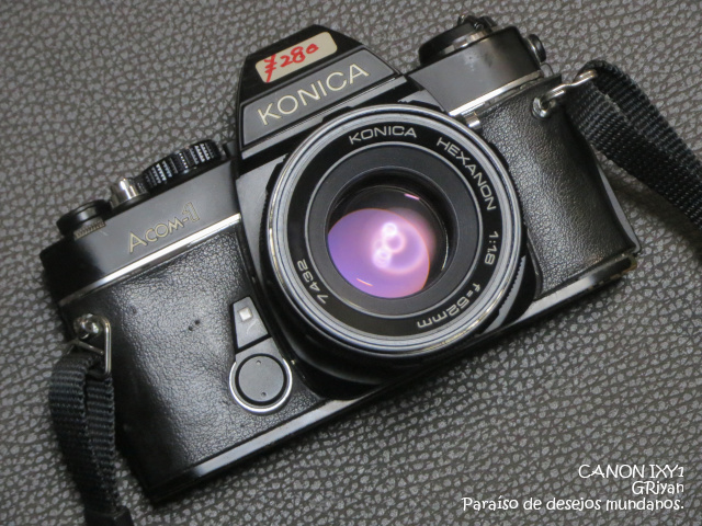 KONICA HEXANON 52mm F1.8 カビだらけでピント固着のジャンク品を