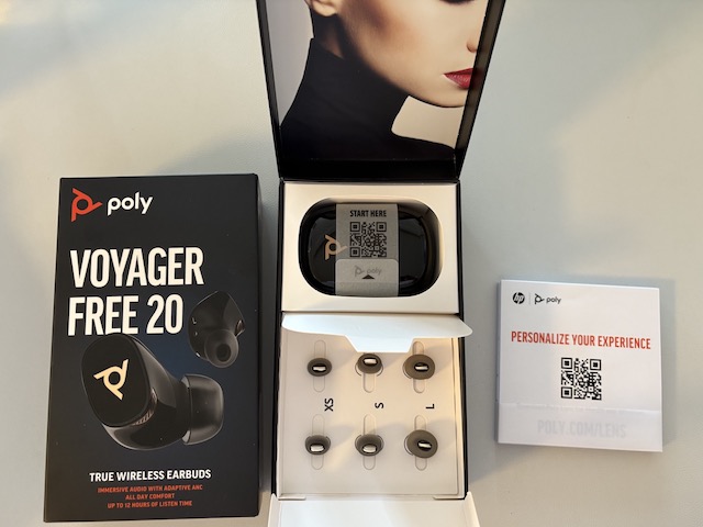 クリアな音声PolyワイヤレスイヤホンVoyager Free 20 - パソレビュ