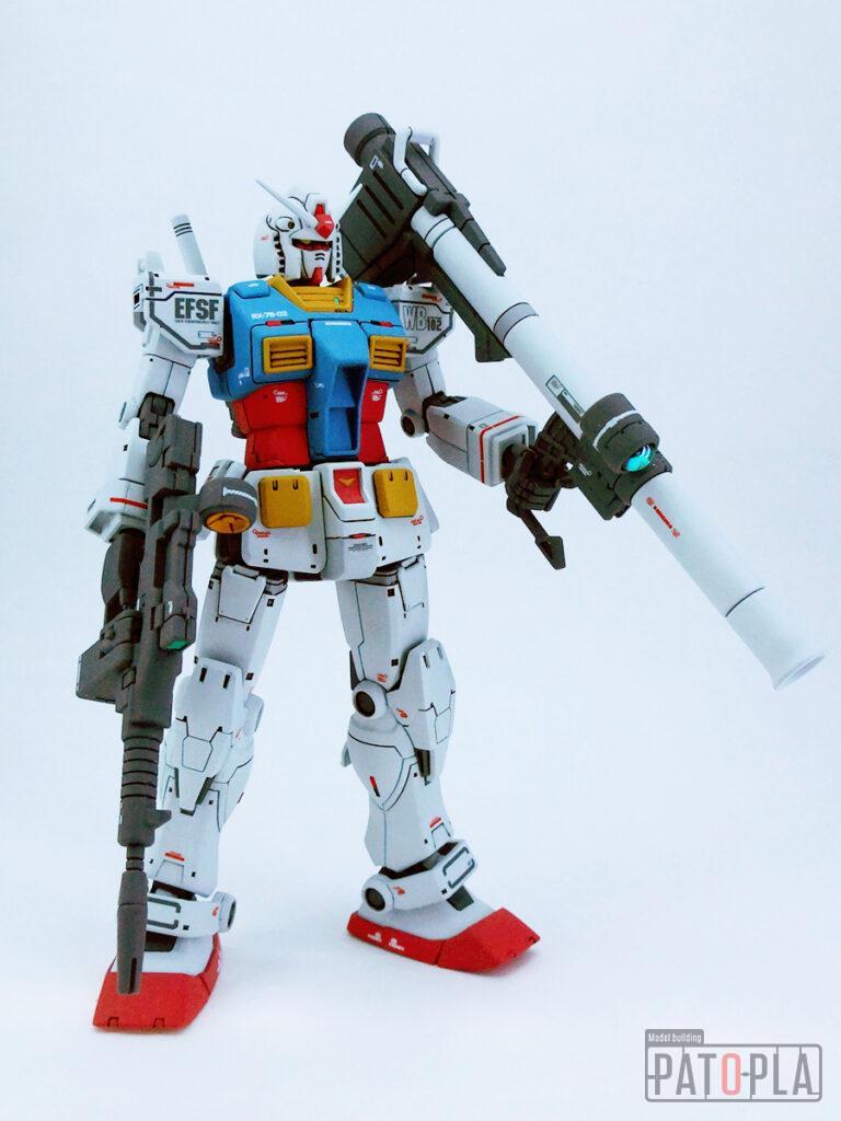 HG 1/144 RX-78-02 ガンダム(GUNDAM THE ORIGIN版) 改修・全塗装品