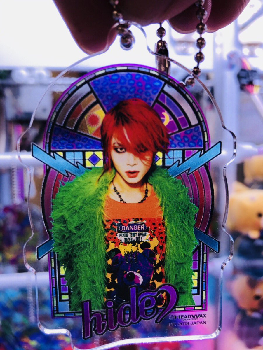 hideアクリルプレートキーホルダー2019 おしゃれなステンドグラス風