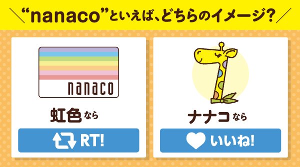 電子マネー「nanaco」といえばどちらのイメージ？ nanacoカードの