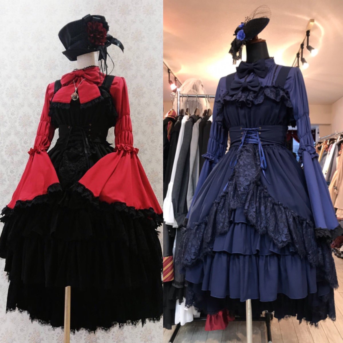 ATELIER PIERROT】 アトリエピエロ スタンドカラー姫袖ブラウス