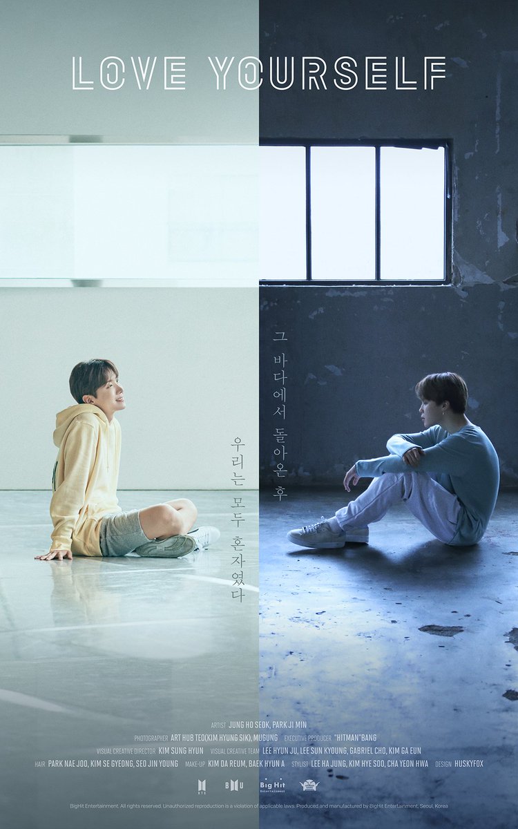 BTS #방탄소년단 #LOVE_YOURSELF Poster #JHOPE #JIMIN