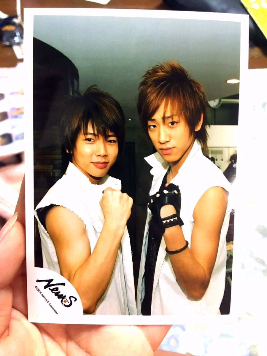 NEWS デビュー当時 増田貴久 小山慶一郎 公式写真 ☆若干枠の部分が