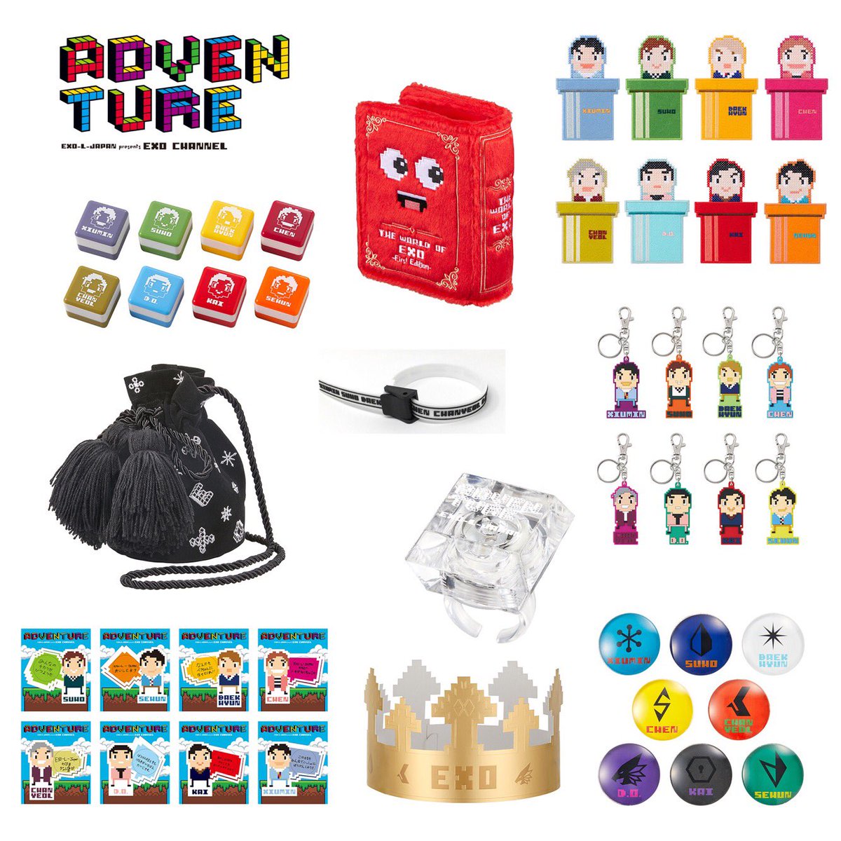 EXO-L-JAPAN presents EXO CHANNEL “ADVENTURE”」FC限定グッズの販売が