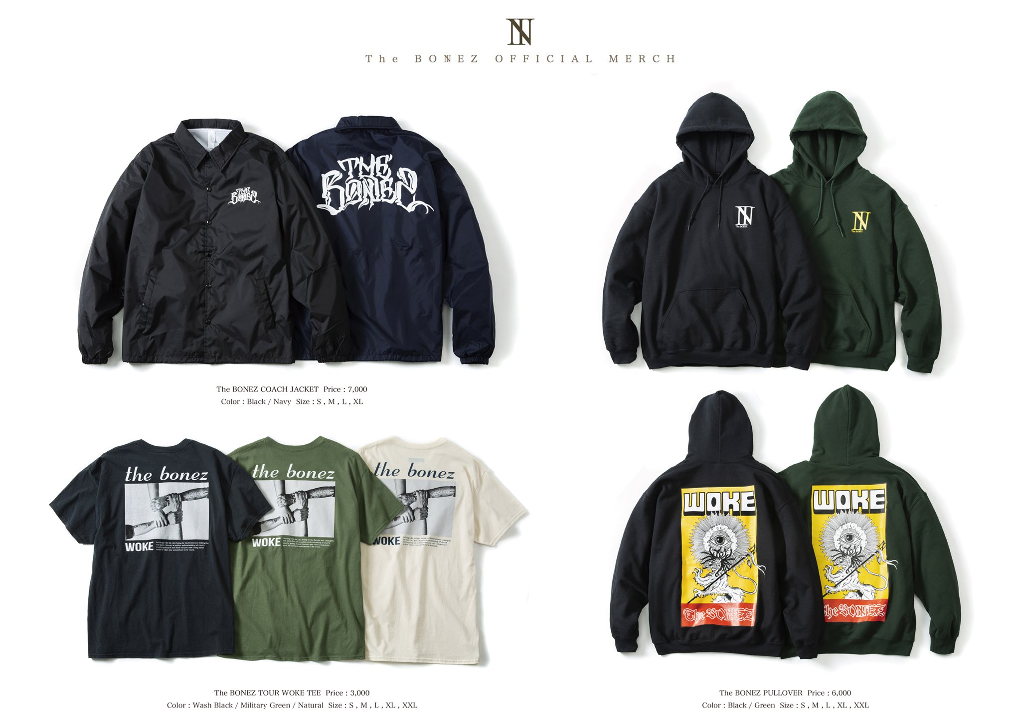 ミュージシャン The BONEZ JSF COACH JACKET M The BONEZ JSF COACH