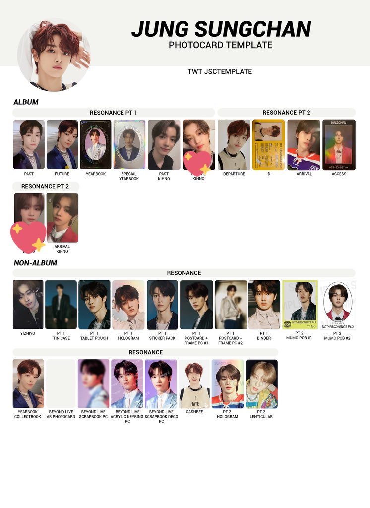 220125sc】NCT Beautiful ソンチャン ビーズ トレカ