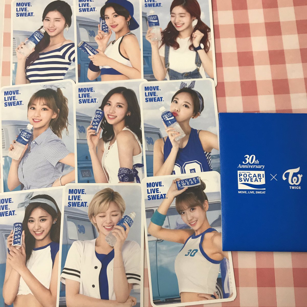 ポカリ TWICE SWEAT POCARI 当選 トレカ 9枚全員 TWICE 限定 POCARI