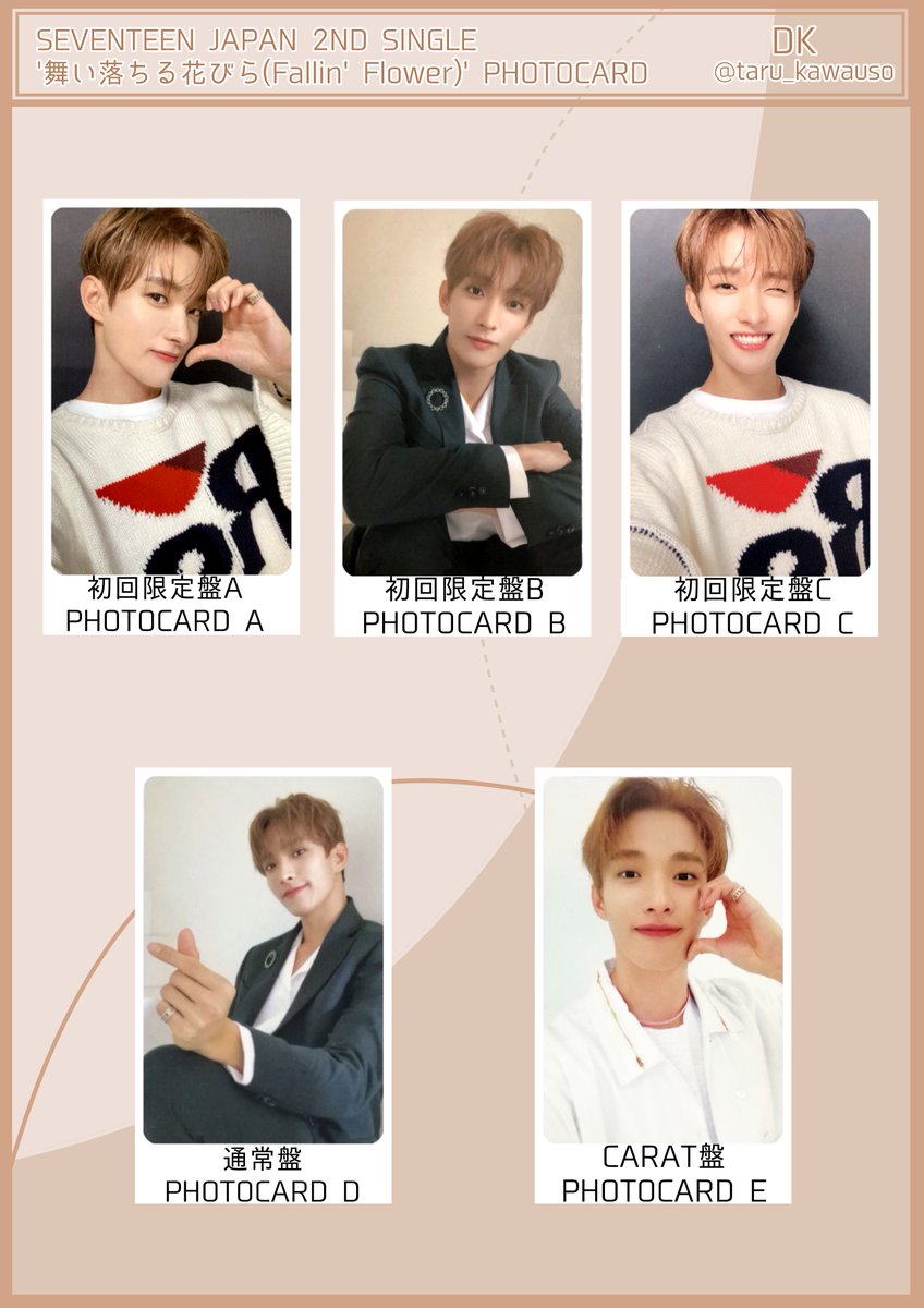 SEVENTEEN セブチ 舞い落ちる花びら Fallin' Flower フォトカード