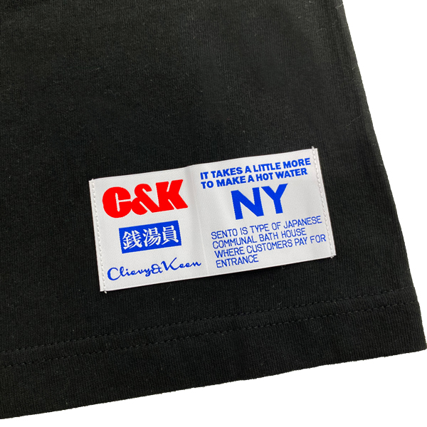 C&K 銭湯員Tシャツ ￥3,500 ライブで人気の楽曲「入浴」MVで着用されて