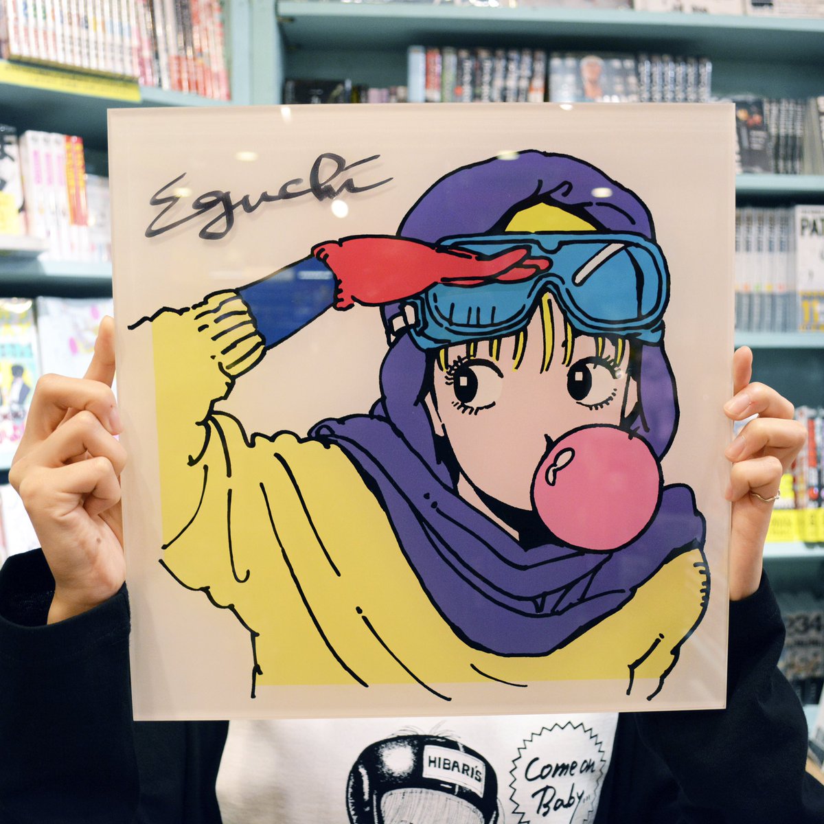 江口寿史 アクリルパネル ストップ！！ひばりくん！ ヴィレヴァン