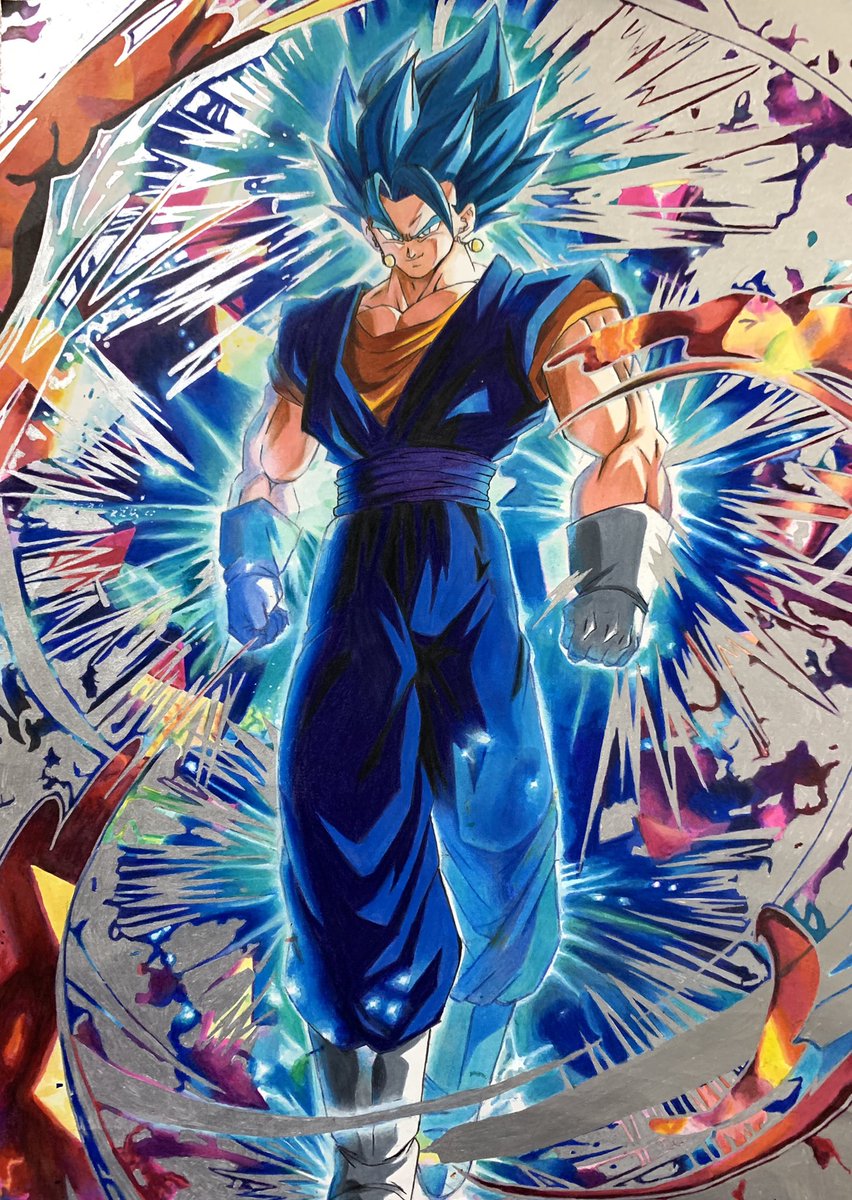 SDBHのベジットブルーを模写しました！ #模写 #ドラゴンボールヒーローズ