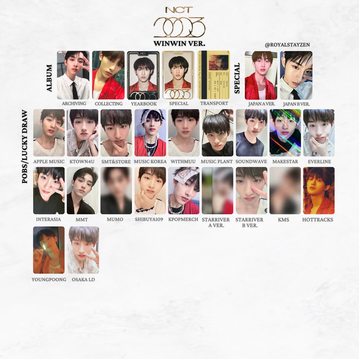 NCT The 4th Album 'GOLDEN AGE' Photocard/ PC templates 엔시티 골든