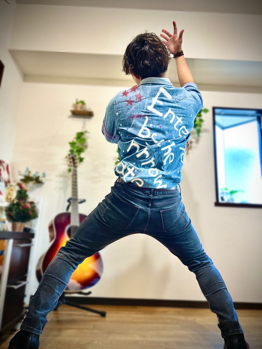 Into Free-EXTRA 稲葉さんのデニムシャツ ついに完成しました！！ 背面