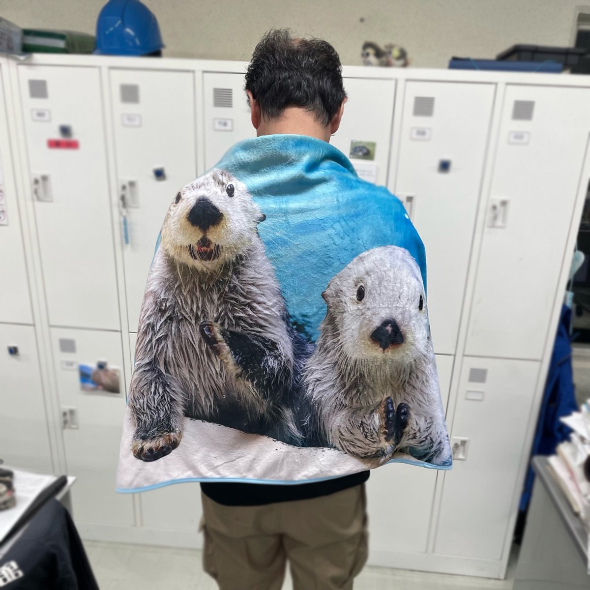 ラッコ飼育40周年記念BOOK「メモリアルセット」に付属するブランケット